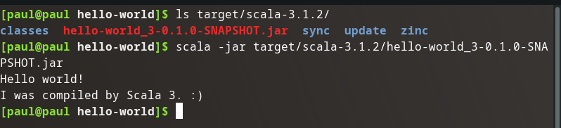 scala -jar jar-file