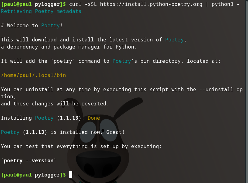 Install Poetry